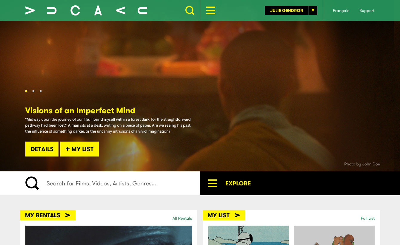 Vucavu Home Page - Signed In